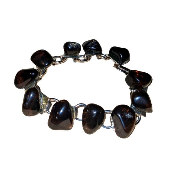 🤩 Vintage brown and silver‎ tone bracelet 🤩 2 for $20 - Picture 1 of 4